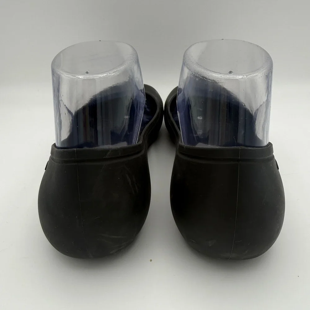 Women's Crocs Brooklyn Black Ballet Dance Dress Flat Slip-On‎ Shoes Size 7